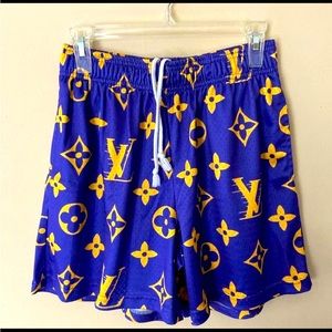 Bravest Studios LV Laker Inspired Shorts MEDIUM
